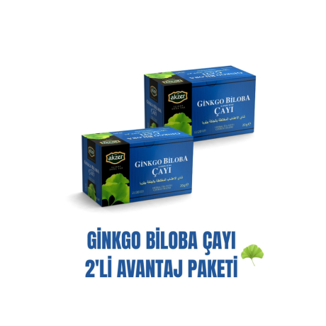 Akzer Ginkgo Biloba Çayı 2'li Avantaj Paketi